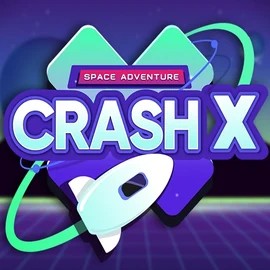 Crash X slot logo by Turbo Games at STSbet Casino