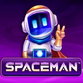 Spaceman online game logo by Pragmatic Play on stsbetcasino.ca